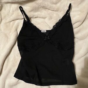 GARAGE black laced tank top